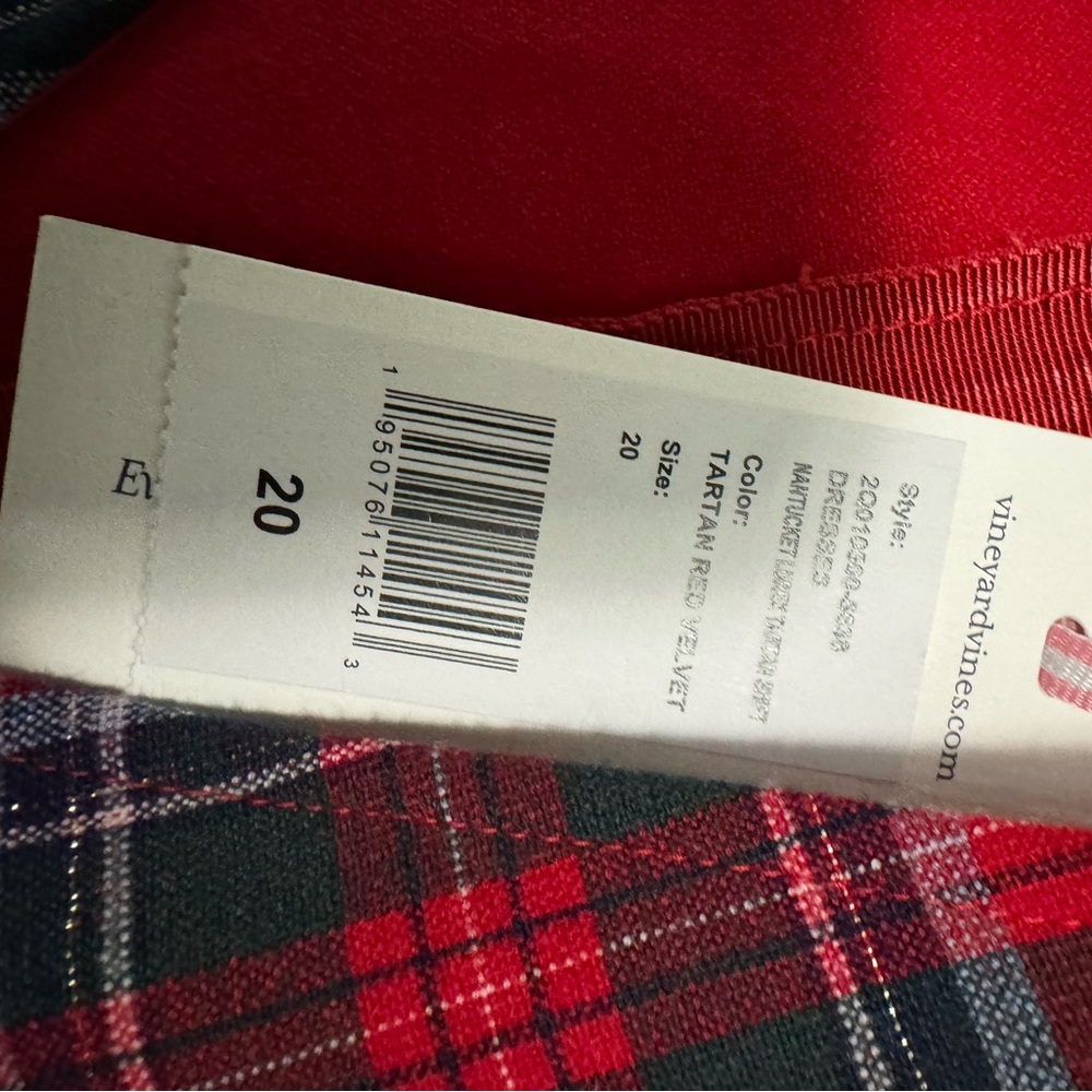 Vinyard Vines tartan plaid shift dresss